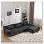 Canapé 3 + 1 places en chenille-2082876463