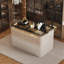 53.15"Grey dressing table jewelry cabinet storage cabinet