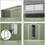 Remise extérieure 9 pi x 6 pi - 4 évents, 2 portes coulissantes, pour la cour arrière, le garage, la zone d'organisation des accessoires de jardin avec