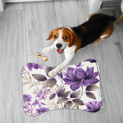 Tapis d'alimentation en os 1 pièce Mauve Blooms