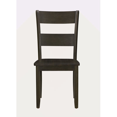 Distressed Walnut Finish Side Chair (Set Of 2)