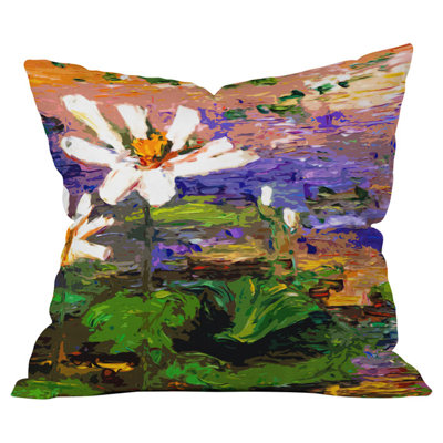 Coussin décoratif d’extérieur pour jardin d’été lotus