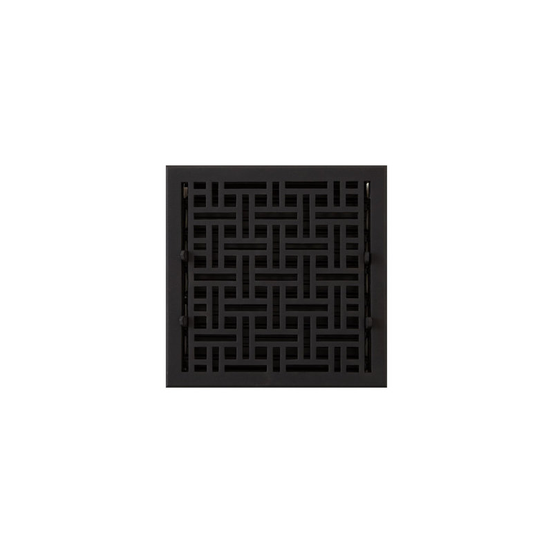 Cast Iron Floor Register, 11.13" L x 11.13" W x 3" H