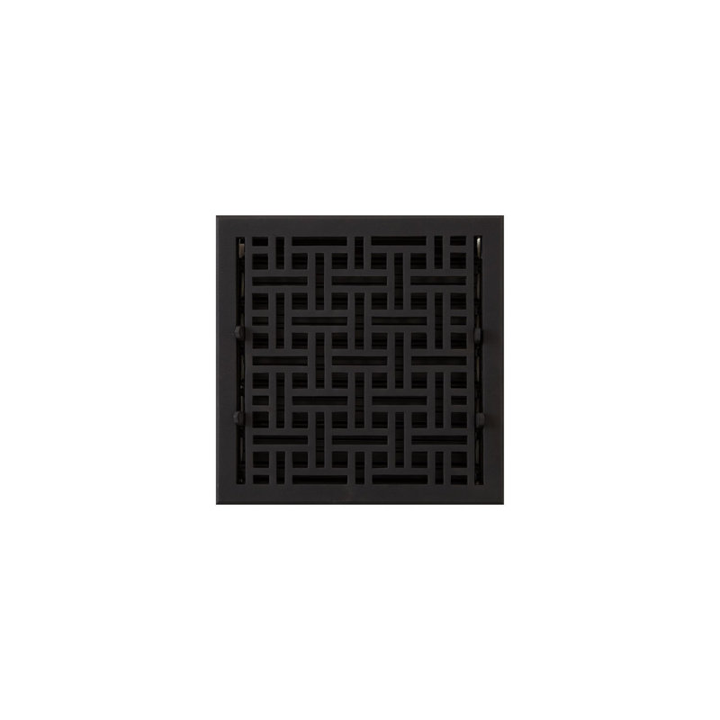 Wicker Style Cast Iron Wall Register