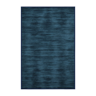 Machine Washable Solid Gray Area Rug