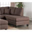 Canapé modulaire réversible et repose-pieds 3 pièces couleur chocolat-515510552