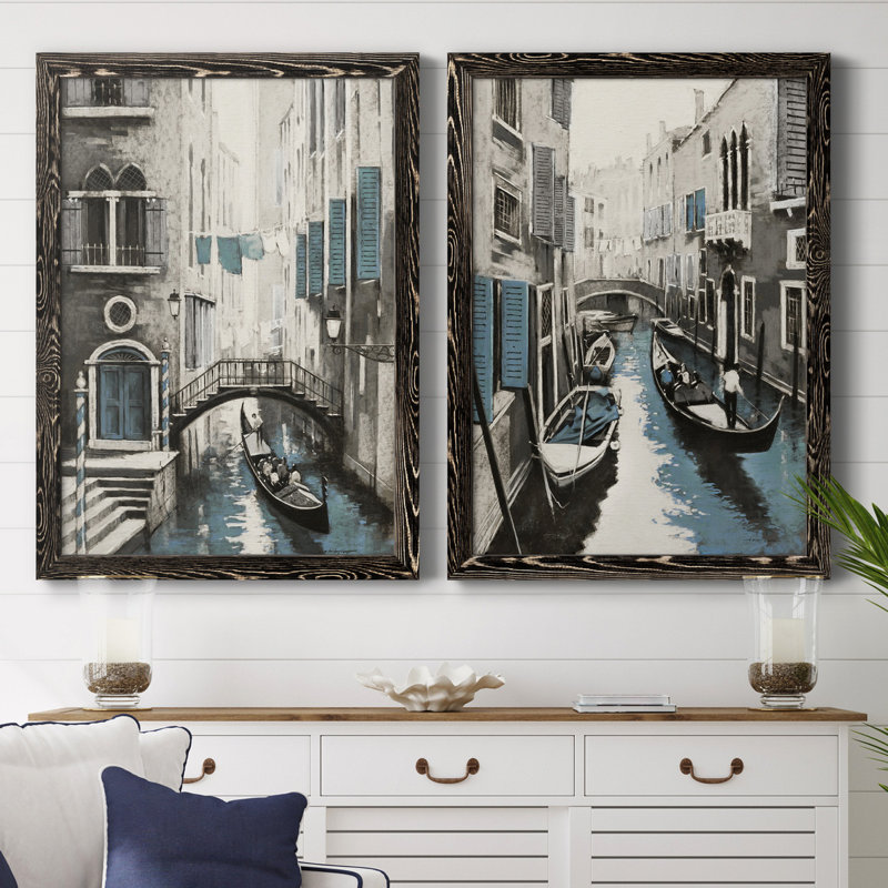 Venise I - ensemble de 2 reproductions d'art, Pas de tapis, H 31,5 po x l 47 po x P 1,5 po, H 31,5 po x l 47 po x P 1,5 po