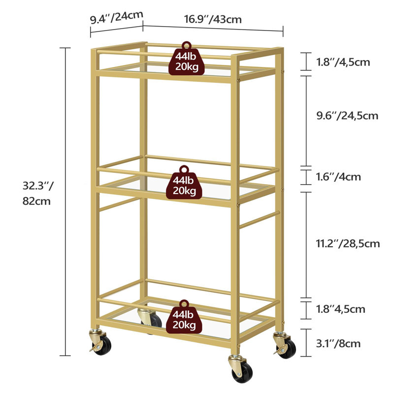 Metal Bar Cart