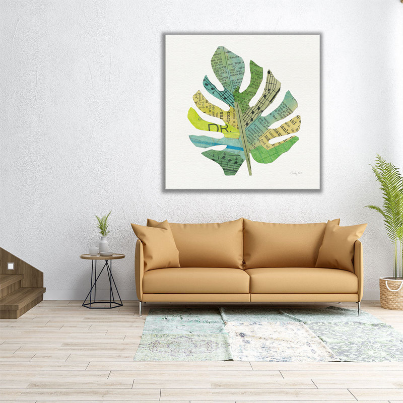 «Tropical Fun Palms II», reproduction d'art sur toile, H 12 po x l 12 po
