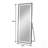 Full-Length Vertical Mirror With LED, Dimmable And Adjustable Floor Standing Bracket, Aluminum Alloy Frame