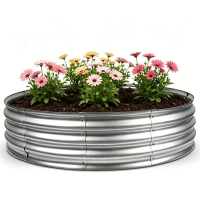 4FT Galvanized Raised Garden Bed