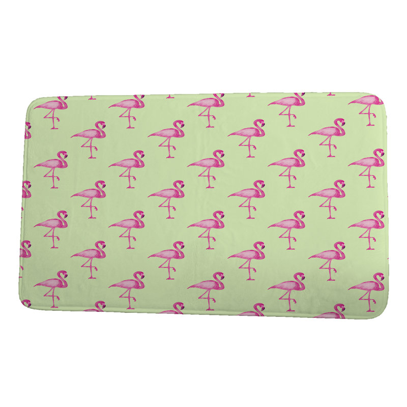 Tapis de bain Lyndsey, l 17 po x L 24 po, Vert