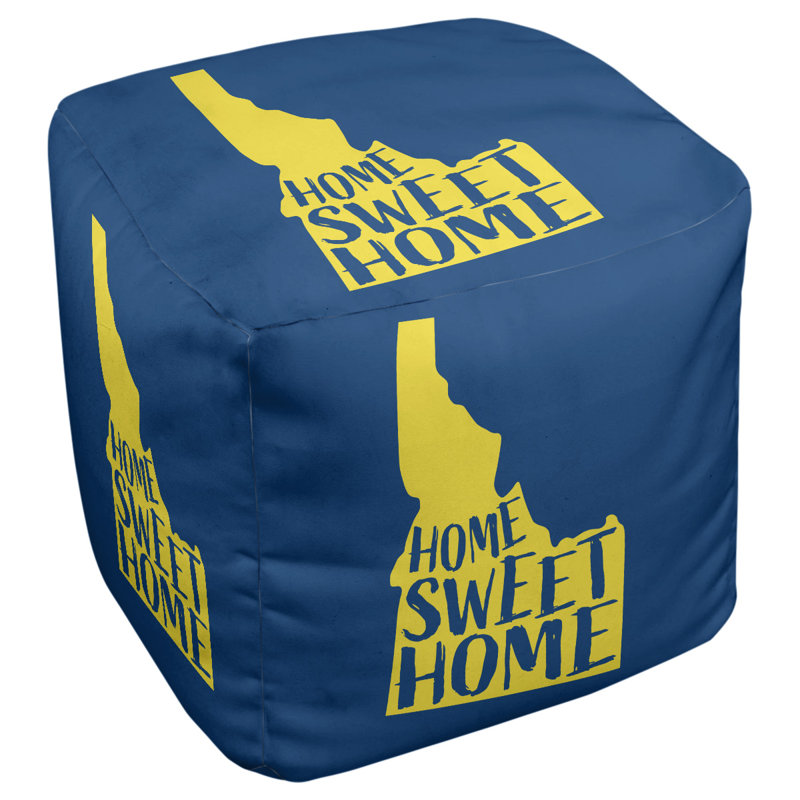 Upholstered Ottoman, State Flag Colours