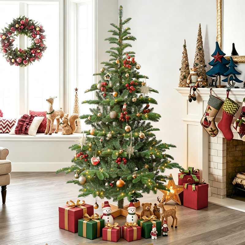 Arbre de Noël artificiel pré-éclairé, 8'
