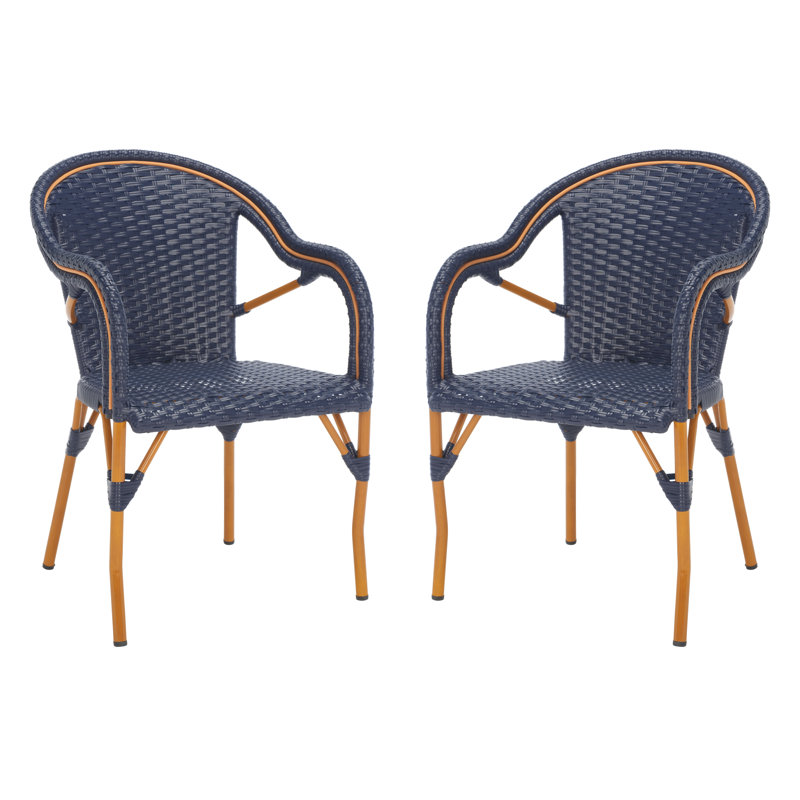 Fauteuil Pawel, Bleu marine, Doré