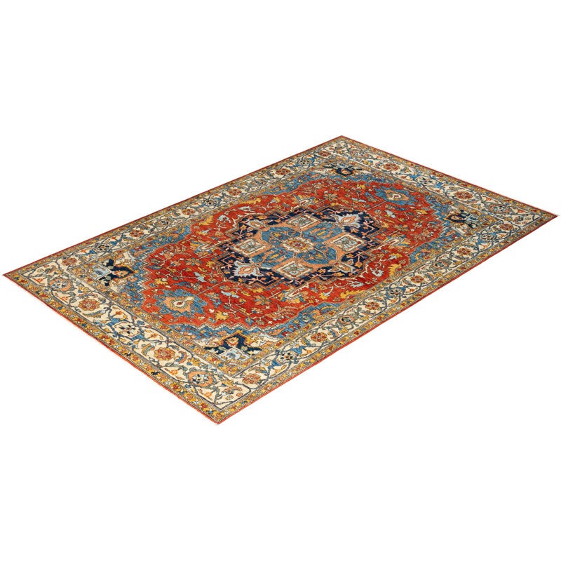 Serapi One-of-a-Kind 5' 10" X 9' 1" Hand Knotted Area Rug