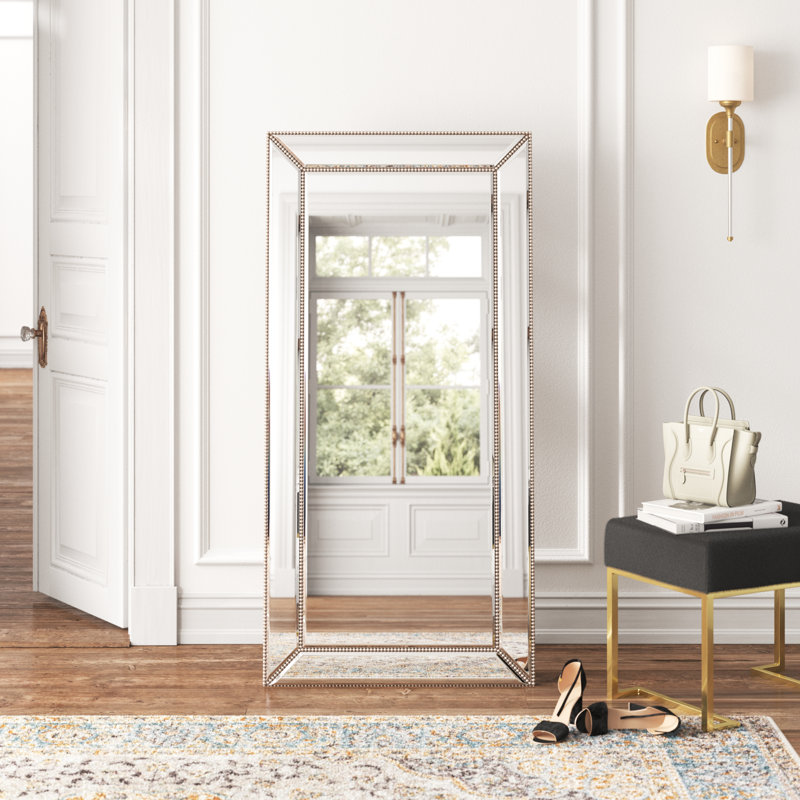 Jaisey Solid Wood Rectangle Mirror