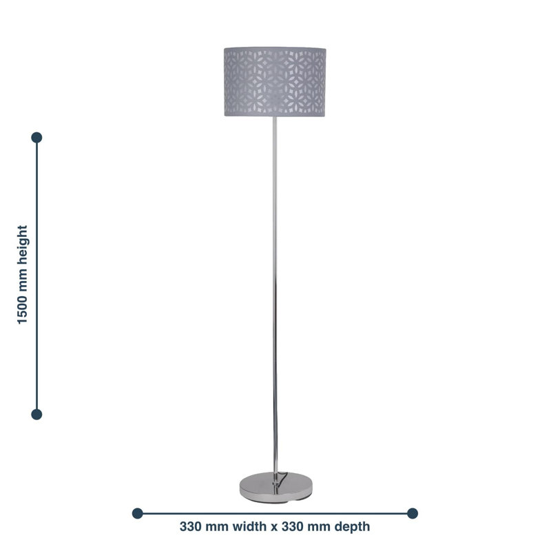 Shearin 150cm Traditional Floor Lamp Set