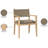 Vina Upholstered Dining Arm Chair-1382935920-1382935934