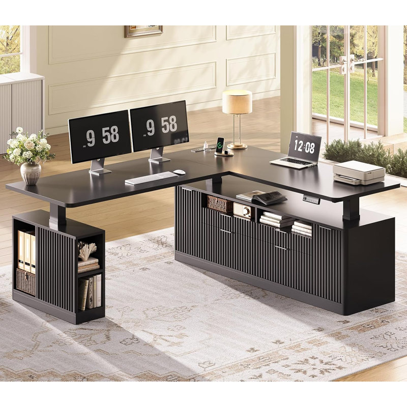 Bureau pour ordinateur 69 po, Noir