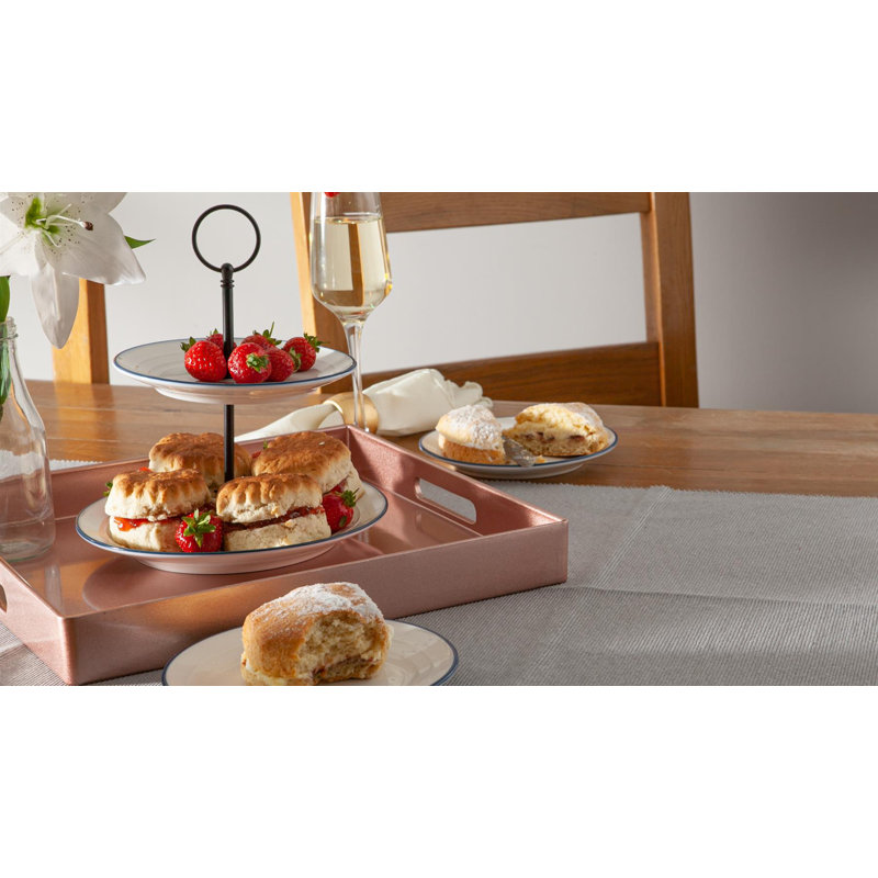 Argon Tableware Plastic Tray, Rose Gold