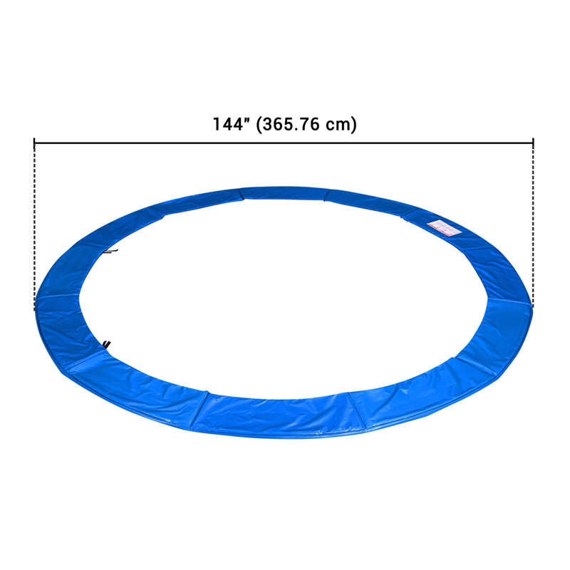 Yescom Universal Replacement Round Trampoline Safety Pad PVC EPE Foam Protection, Blue, 8.46" H x 168" W x 168" D