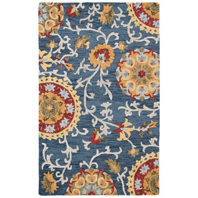 Hardwicke Hand Tufted Wool Floral Rug