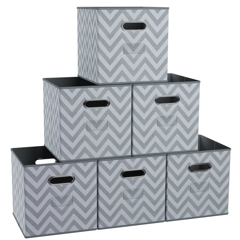 Bac en carton pliable, Gris