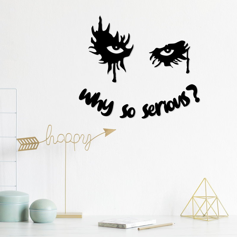 Lettre décorative murale, Pourquoi si sérieux