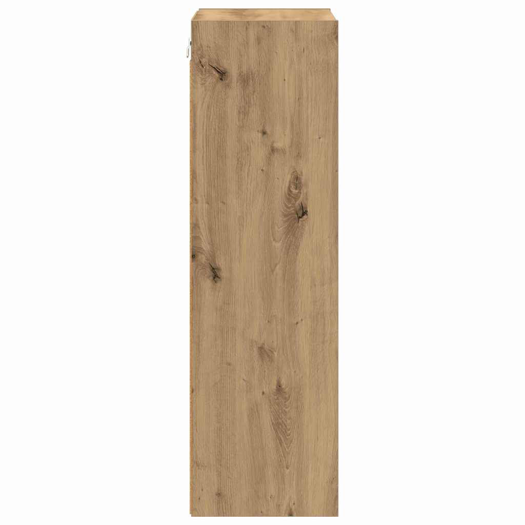 Vidaxl Hanging Cabinet With Storage Riga Old Wood 30 X 29.5 X 100 Cm