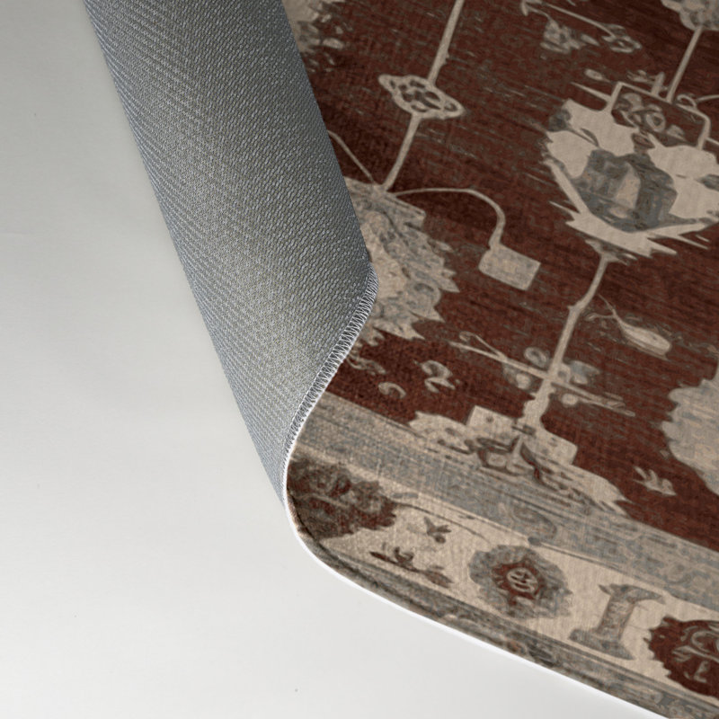 Tapis intérieur et extérieur brun Overdyed, Rectangle 9 pi x 12 pi
