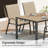 6 - Person Outdoor Patio Dining Set, 59.1'' Hdpe Dining Table & Stackable Chairs , All Weather Dining Set For Lawn, Garden, Backyard-126090379-126090378-126090382