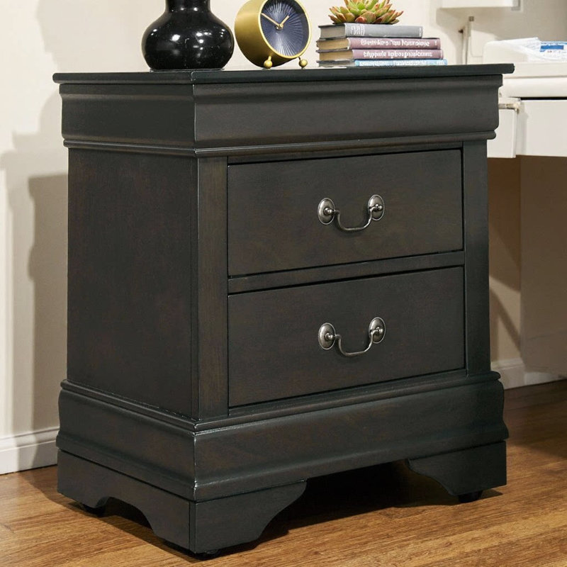 1pièce table de chevet Louis Philippe, Gris
