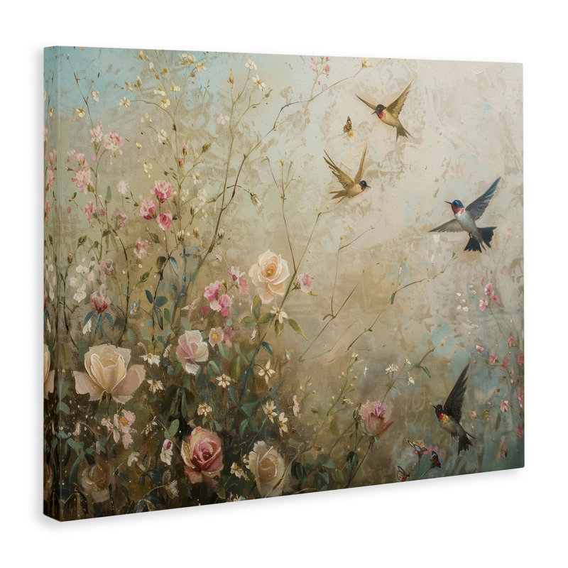  «Spring Meadow Birds» par Arlington Prints, H 24 po x l 30 po
