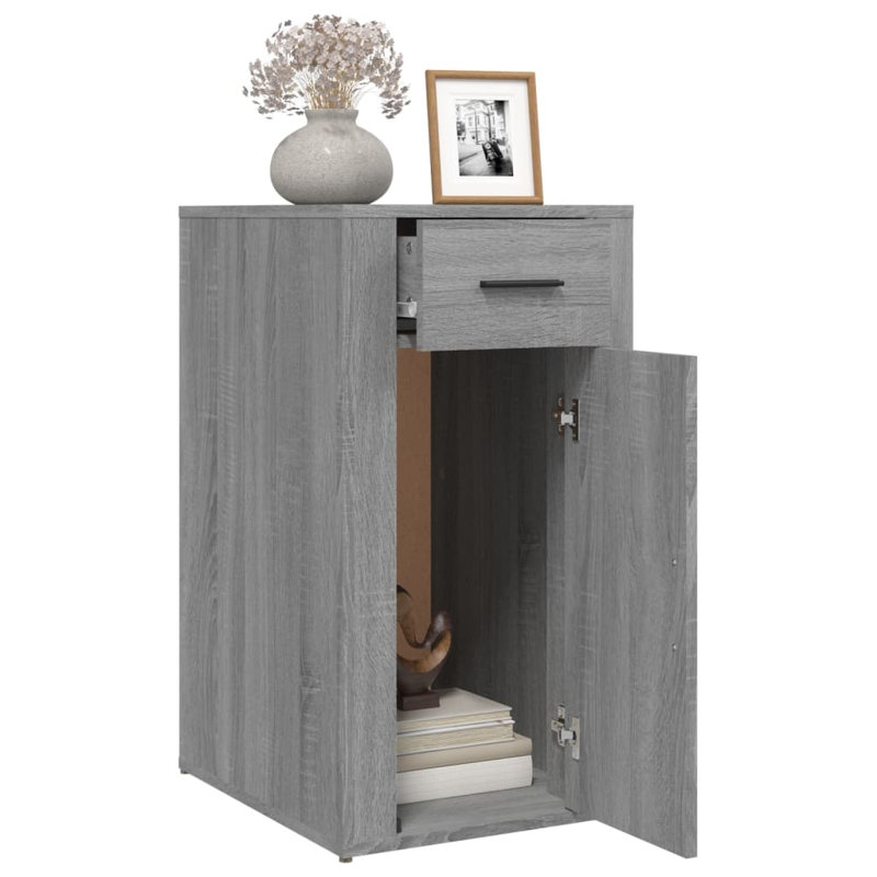 Nervia 1 - Door Rectangle Accent Cabinet, Grey Sonoma