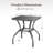 Vauclain Square Metal Outdoor Side Table