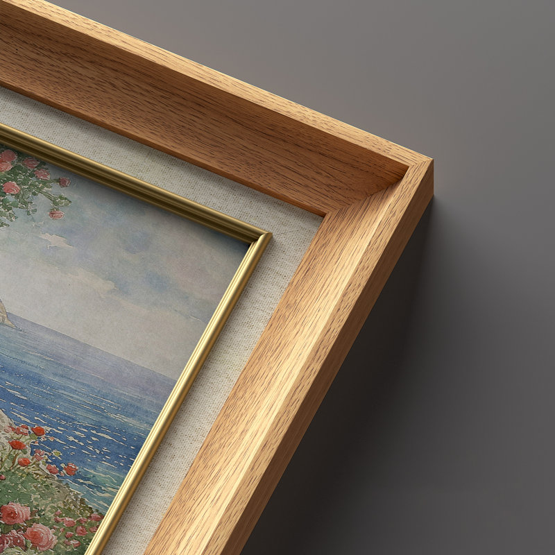 Ensemble de 2 œuvres d'art encadrées de qualité supérieure sur toile de qualité supérieure avec cadre de 26 po x 36 po
