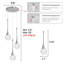 Luminaire suspendu pour îlot de cuisine à 3 lumières DEL Glam-1645283948