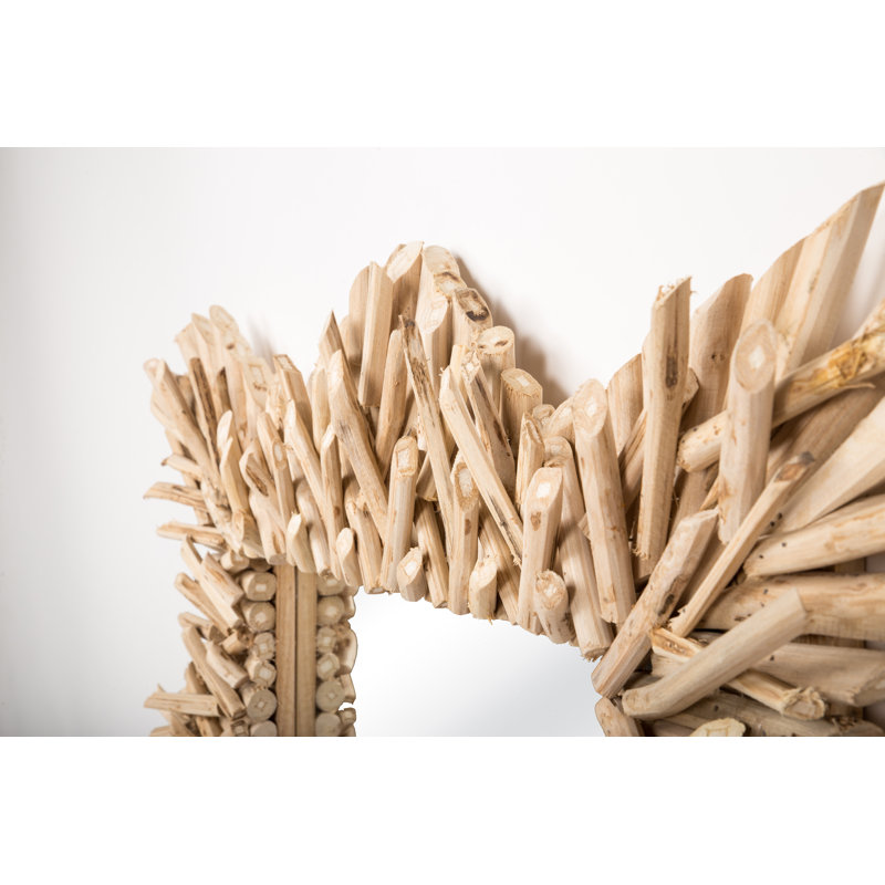 Depuy Wood Flat Wall Mirror