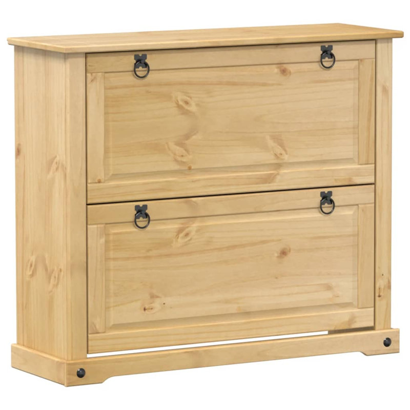 12 Pair Solid Wood Shoe Storage Cabinet
