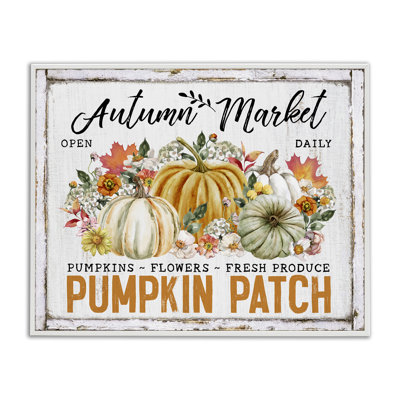 Art mural sur toile «Rustic Autumn Market» par Creatif Belle