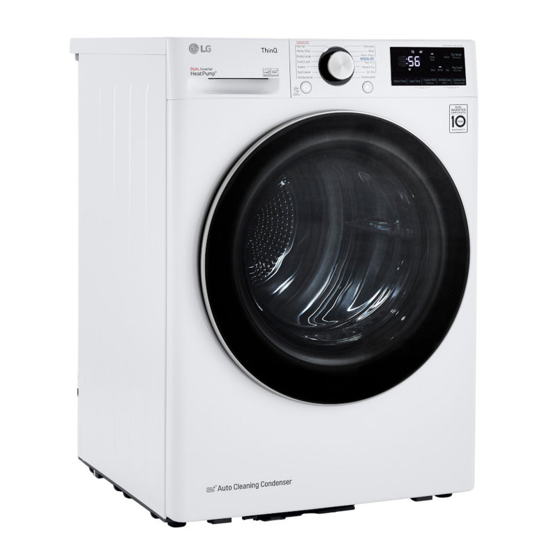 4.2 Cu.ft. White Smart Stackable Front Load Dryer with Steam