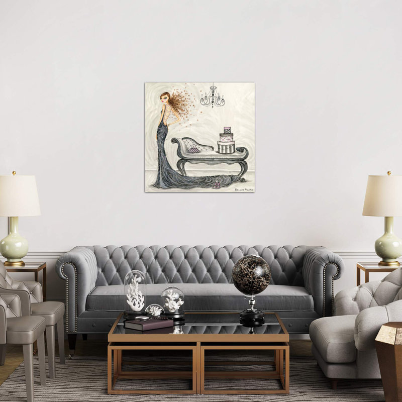 Fabulous Fabiana by Bella Pilar - Wrapped Canvas Painting, 45.72 cm H x 45.72 cm W x 1.91 cm D