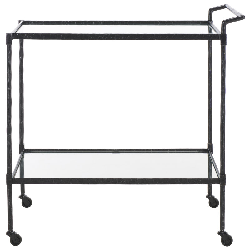 Isabellina Metal and Glass Bar Cart