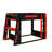Queen Size Wooden Gaming Bunk Bed With Desk, Shelves,USB And LED Light-384240747-384240756