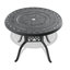 Ensemble de salle à manger 3 pièces en aluminium coulé toutes saisons comprenant 2 chaises pivotantes et une table ronde de 39,37 po