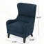 Fauteuil à oreilles rembourré Columbus-111860777