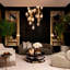 CDJ Floor Lamp Izzy antique brass finish alabaster