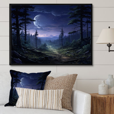 Pine Tree Moonlit Serenade II - Tree Pine Wall Decor