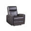 Fauteuil inclinable en cuir fleur brun 33 po BEIMO Power Motion pour une détente décontractée dans votre salon